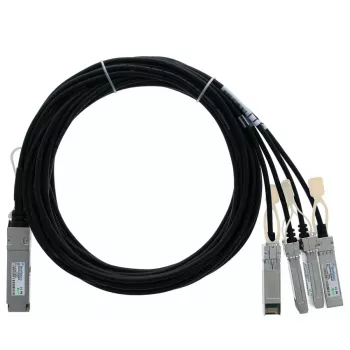 BlueLAN 40G QSFP do 4x10G SFP+ pasywny kabel breakout Direct Attach, 2m, AWG30, kompatybilny z IBM (BN-QS-SP-CBL-2M-IB-BL)