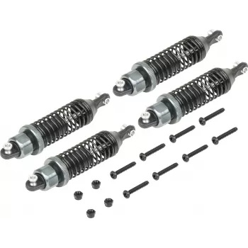 Reely RE-7083021 Aluminiowy zestaw amortyzatorów olejowych (2 szt., 90 mm, niebieski)