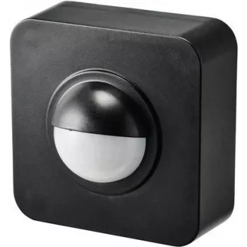 SYGONIX SY-5046552 Czujnik ruchu PIR natynkowy 120° czarny IP65