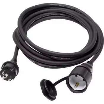 Przedłużacz zasilający SYGONIX SY-5044440 16 A czarny 5 m