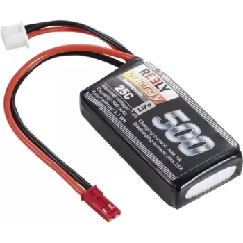 Reely LiPo Akumulator 7,4 V 500 mAh 2S 25C Softcase z Złączem BEC RE-7851726