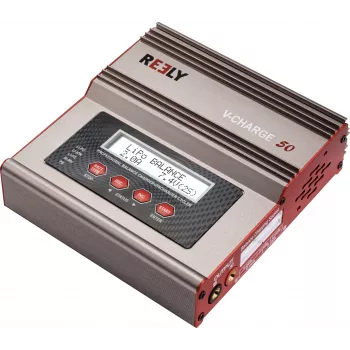 Reely V-Charge 50 Ładowarka wielofunkcyjna 50W AC/DC LiPo NiMH NiCd Pb z balancerem RE-8264340