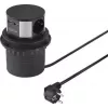SYGONIX SY-4780156 Listwa zasilająca wieżowa 8 gniazd AC 2 USB-A 1 USB-C kabel 1,5m Czarno-srebrna