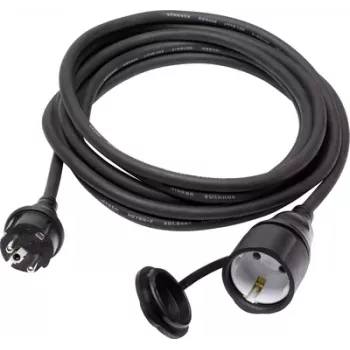 Przedłużacz zasilający Sygonix SY-5044438 16 A czarny 3 m