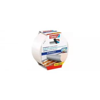Tesa 55731 Zestaw Taśm do Usuwalnego Pokrycia Podłogowego, 10 m x 50 mm, 6 Rolek, Przezroczysty 55731-00500-11