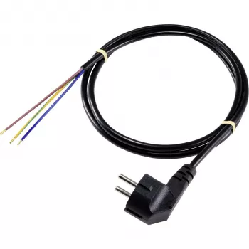 Przewód zasilający Sygonix SY-5043468 CEE 7/7 do IEC C13 3 m Czarny