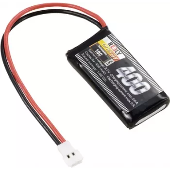 Reely LiPo Battery Pack 3.7V 400mAh 1S 10C Softcase Flat Connector RE-7845951