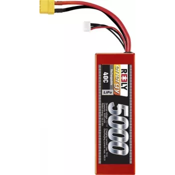 Reely LiPo Battery Pack 11.1V 5000mAh 3S 40C Hardcase XT90 (RE-7857399)