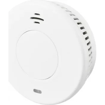 Czujnik dymu Sygonix EN14604 z 10-letnią baterią, fotoelektryczny, Ø105 mm, biały