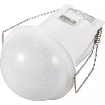 Sygonix SY-6733032 Czujnik ruchu PIR sufitowy podtynkowy 360°, przekaźnik 230 V, 2000 W, zasięg 6 m, biały