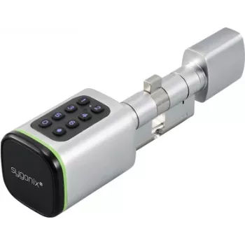Sygonix SY-6121660 Cylinder zamka inteligentnego Bluetooth klasy C z podświetlaną klawiaturą