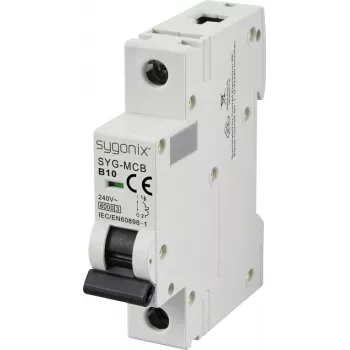 Sygonix SY-6440876 SYG-MCB 1P/B10/6KA Wyłącznik nadprądowy miniaturowy 1-biegunowy 10 A 240 V AC