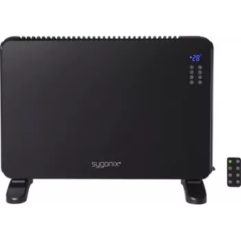 Sygonix SY-6735640 Grzejnik konwektorowy 2000 W, do pomieszczeń do 20 m², czarny