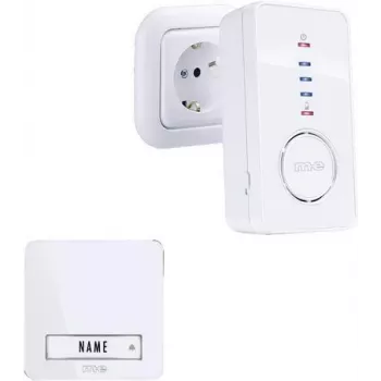 m-e modern-electronics 41098 Bezprzewodowy zestaw dzwonka do drzwi