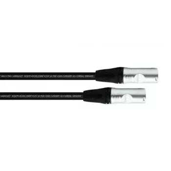 Cordial 15622 kabel krosowy CAT 6a SF/UTP 5m czarny PUR