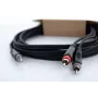Kabel adapter Y audio Cordial 14855 3,5 mm stereo jack na 2x RCA, 1,5 m, czarny