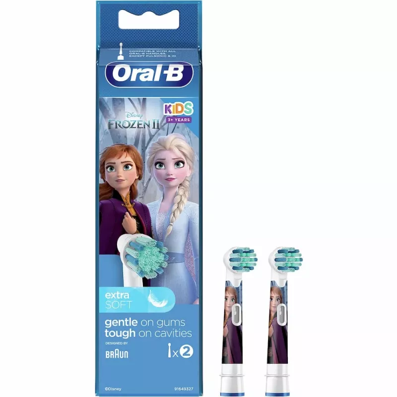 Braun EB 10-2K Frozen wymienne końcówki do szczoteczki elektrycznej dla dzieci (2 sztuki)