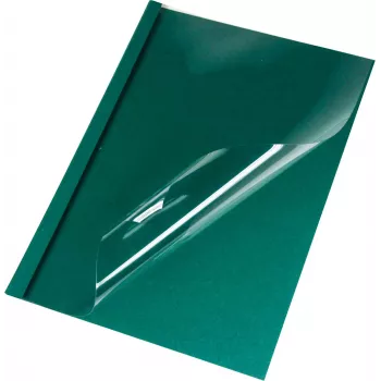 LMG Okładki do oprawy termicznej A4, zielone lniane, grzbiet 1,5 mm, 50 szt. BMDLEM-GR-R1,5