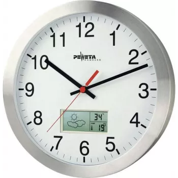 PEWETA Zegar ścienny sterowany radiowo 51.161.315, biała tarcza, 300 mm, DCF77