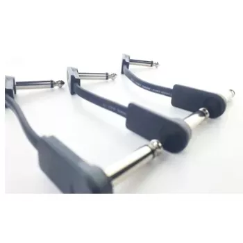 Cordial 14788 Monofoniczny kabel audio patch 6,3mm TS do 6,3mm TS 0,1m Czarny PVC