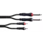 Cordial 14839 kabel audio 6,3 mm mono jack – RCA, 1 m, czarny