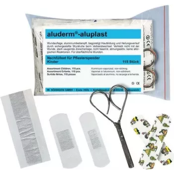 SÖHNGEN Zestaw uzupełniający do dozownika plastrów dla dzieci, 115 sztuk, hipoalergiczny, motywy dla dzieci 1009924