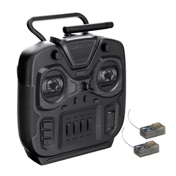 Absima SR6S-EVO 6-kanałowy system radiowy 2.4GHz z drążkami i dwoma odbiornikami (czarny) 2000111