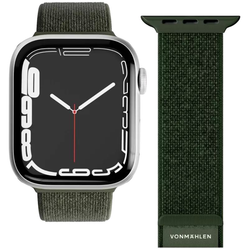 VONMÄHLEN Fitness Loop 2 pasek do zegarka Apple Watch 44mm, 45mm, 49mm - oliwkowy