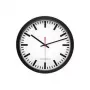 PEWETA Radiowo sterowany zegar ścienny w stylu dworcowym czarny 300 mm 51.001.322