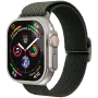 VONMÄHLEN Pleciona pętla do Apple Watch 44/45/46/49mm, oliwkowa