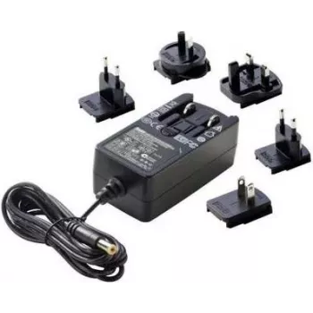 Dehner Elektronik Zasilacz wtyczkowy o stałym napięciu 24V/DC 1A 24W z adapterami UK, USA i Australia (27476)