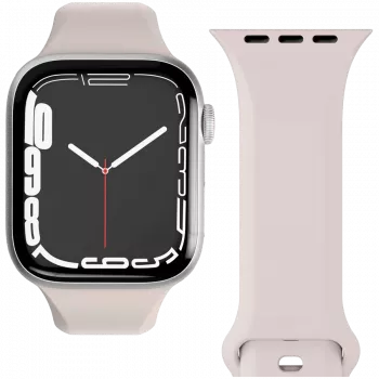VONMÄHLEN Classic Band 2 do Apple Watch 40/41/42mm, kremowy pasek ze skóry pełnoziarnistej