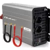 Qoltec przekształtnik napięcia zmodyfikowana fala sinusoidalna 12V na 230V 3000W/6000W z USB, kompatybilny z LiFePO4 GEL AGM