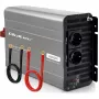 Qoltec przekształtnik napięcia zmodyfikowana fala sinusoidalna 12V na 230V 3000W/6000W z USB, kompatybilny z LiFePO4 GEL AGM