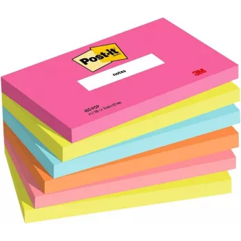3M Post-it Notes 655-6-POP, 127 x 76 mm, Powerpink, 100 kartek, wielokrotnego użytku