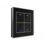 MDT Glass Push-button II Light 4-krotny RGBW Czarny BE-GTL4TS.01S