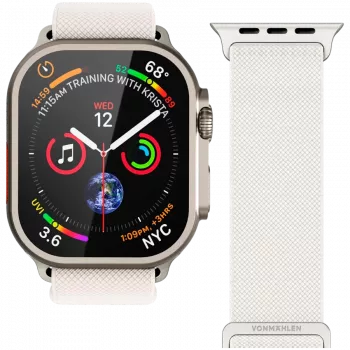 VONMÄHLEN Classic Nylon Loop 44, 45, 46, 49mm One Size, Kremowy