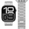 VONMÄHLEN Link Bracelet 2 do Apple Watch 44/45/46/49mm, stal nierdzewna, srebrny