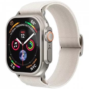 VONMÄHLEN Classic Nylon Loop do Apple Watch 40/41/42mm, kremowy