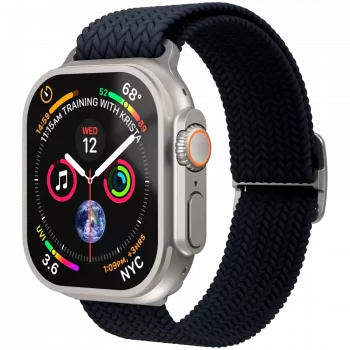 VONMÄHLEN Woven Loop do Apple Watch 40/41/42mm, granatowy