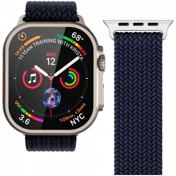 VONMÄHLEN Woven Loop do Apple Watch 40/41/42mm, granatowy