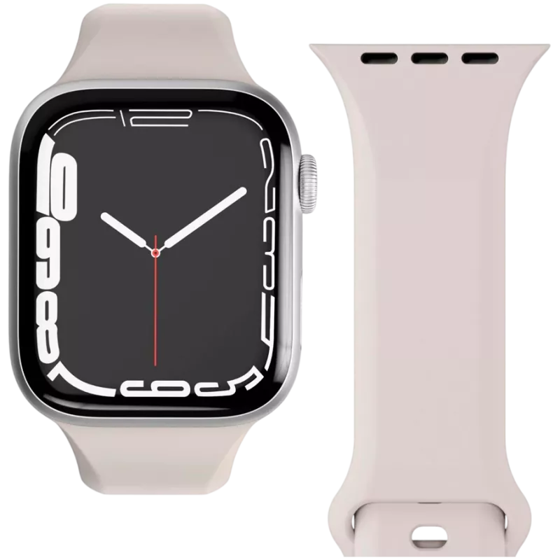 VONMÄHLEN Classic Band 2 do Apple Watch 44mm, 45mm, 49mm, One Size, kremowy