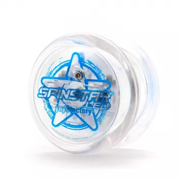 YoYoFactory Spinstar świecące w ciemności niebieskie jojo dla początkujących i średnio zaawansowanych