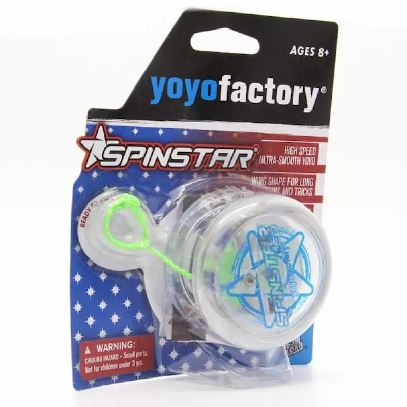 YoYoFactory Spinstar świecące w ciemności niebieskie jojo dla początkujących i średnio zaawansowanych