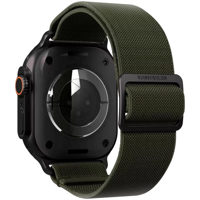 VONMÄHLEN Classic Nylon Loop 44/45/49mm One Size Oliwkowy Czarny