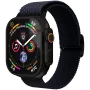 VONMÄHLEN Woven Loop do Apple Watch 44/45/46/49mm, Navy Black