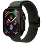 VONMÄHLEN Woven Loop do Apple Watch 44/45/46/49mm, Olive Black