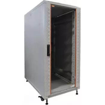 Szafa serwerowa IT-BUDGET 19 inch SRK - 27U - 600x1000 mm - Drzwi szklane/ze stali pełnej - Zmonto