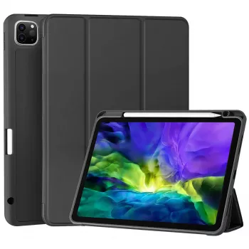 Etui z klapką MRDISC dla Apple iPad Pro M4 - czarny TPU MG-FLIPIPADPM4