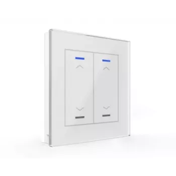 MDT BE-GTL20W.A1 Szklany Przycisk II Light 2-krotny RGB-W Biały Roleta/Żaluzja